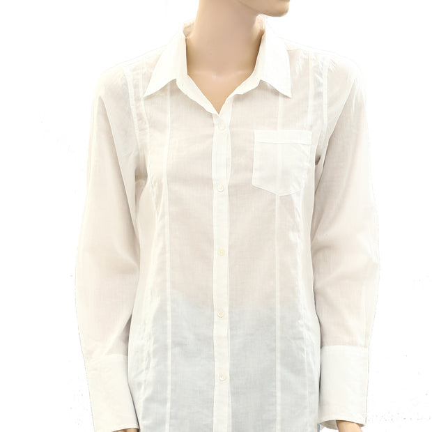 Nili Lotan Buttondown Shirt Tunic Top