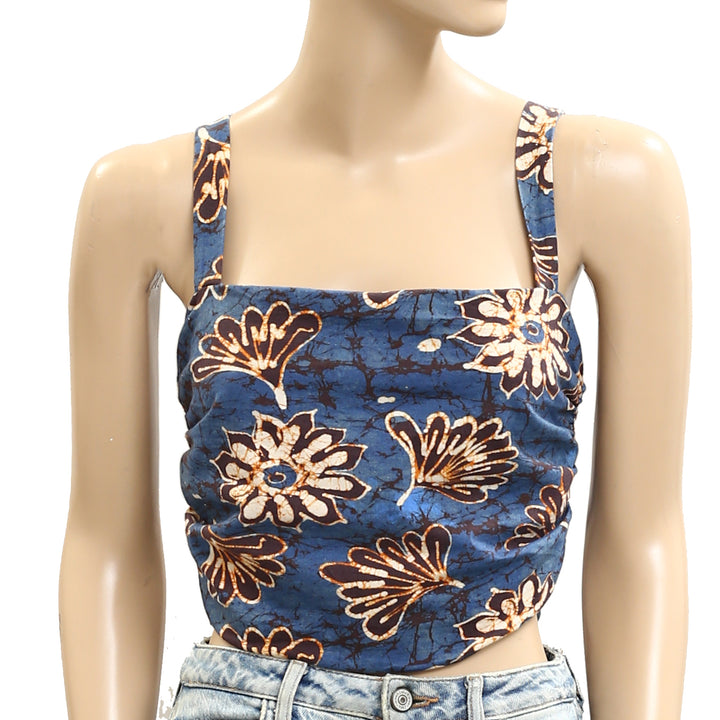 Free People All Tied Up Cropped Blouse Top