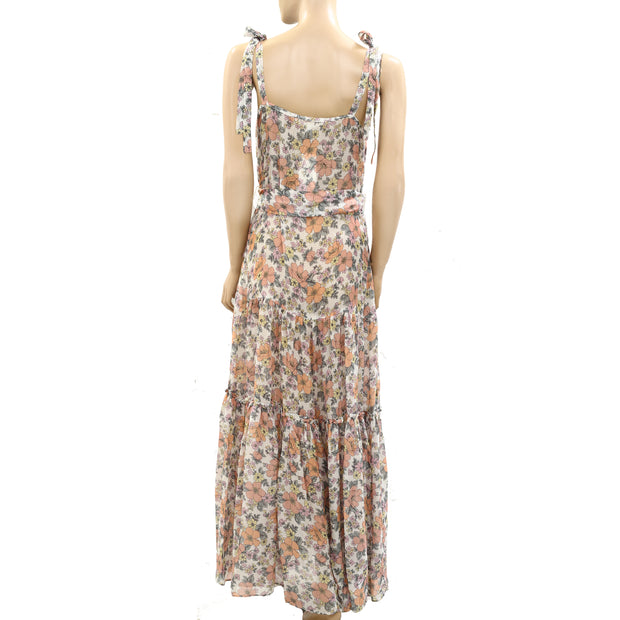 Veronica Beard Floral Printed Maxi dress