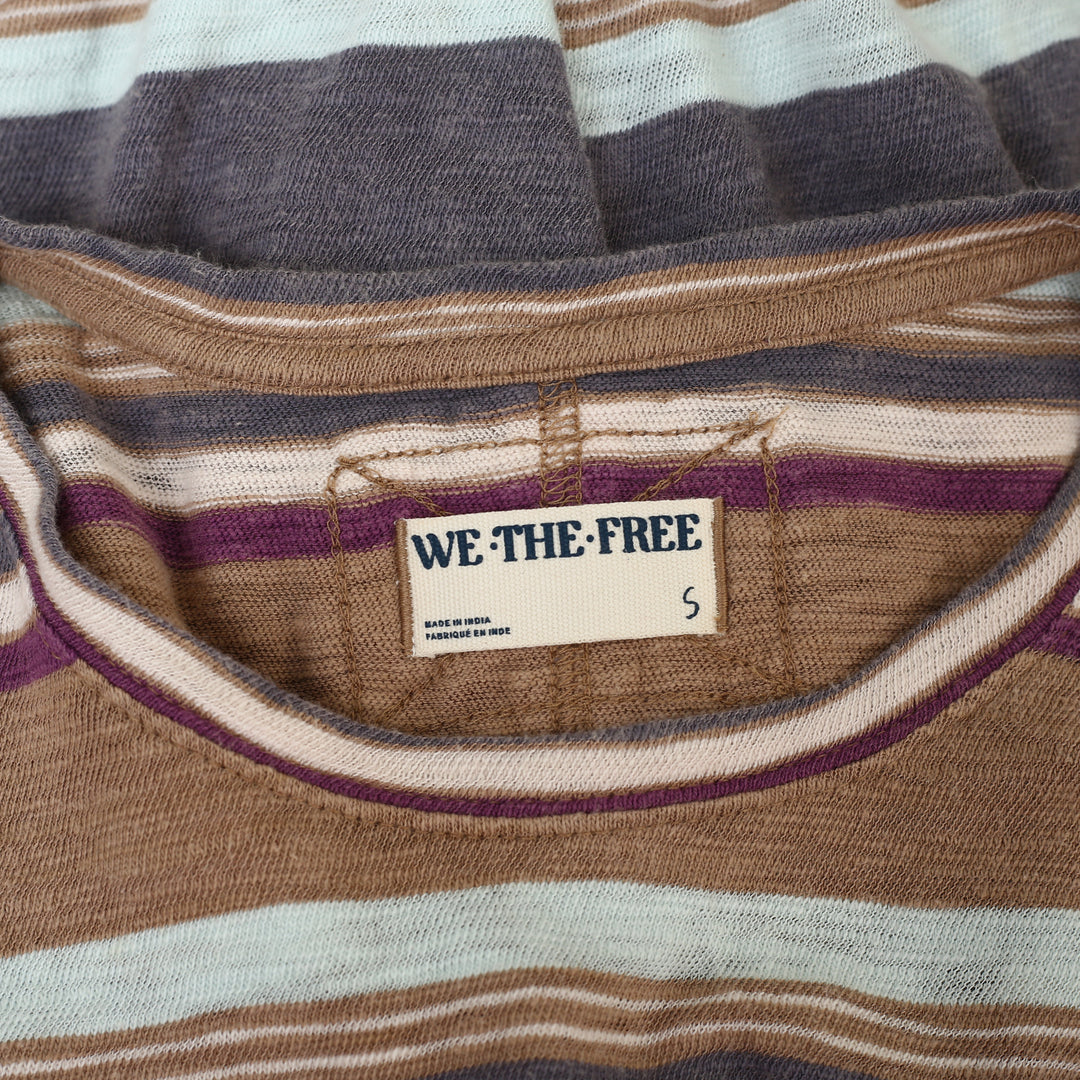 Free People We The Free Nina Stripe Tee Tunic Top