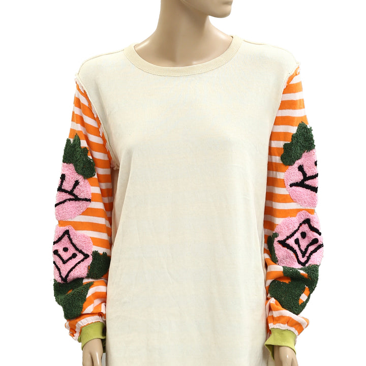 Free People We The Free Rose Stem Tee Tunic Top