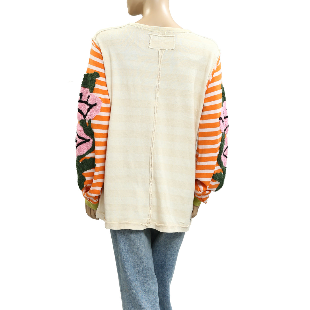 Free People We The Free Rose Stem Tee Tunic Top