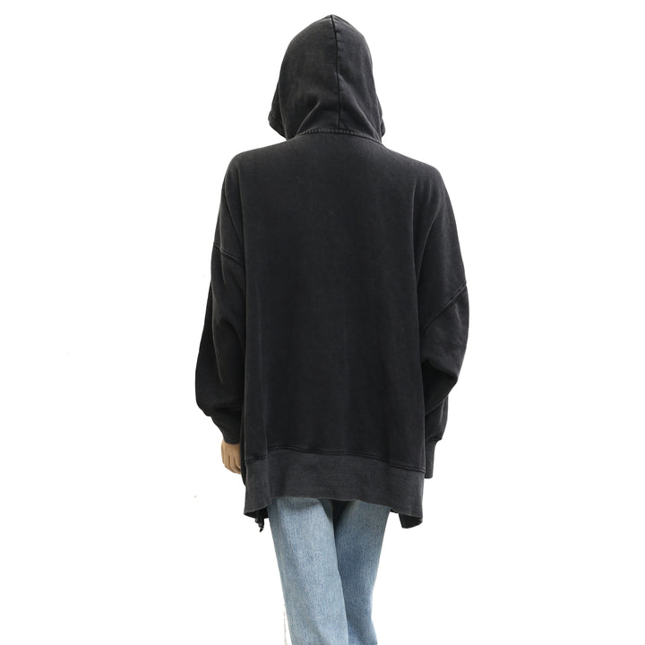 Free People FP Movement Sprint To The Finish Zip-Up Hoodie Jacket Top