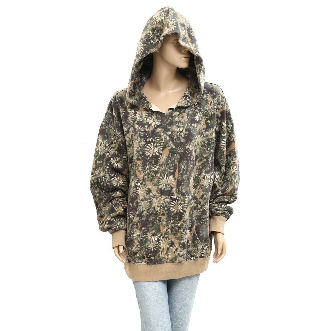 Free People We The Free It's A Vibe Print Hoodie Top