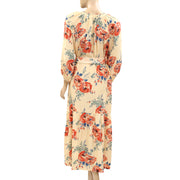 The Great The Vestige Belted Floral Printed Midi-Dress