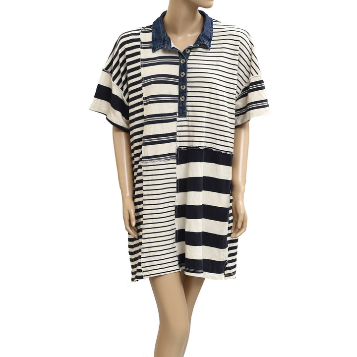 Free People Charlie Tee Tunic Mini Dress