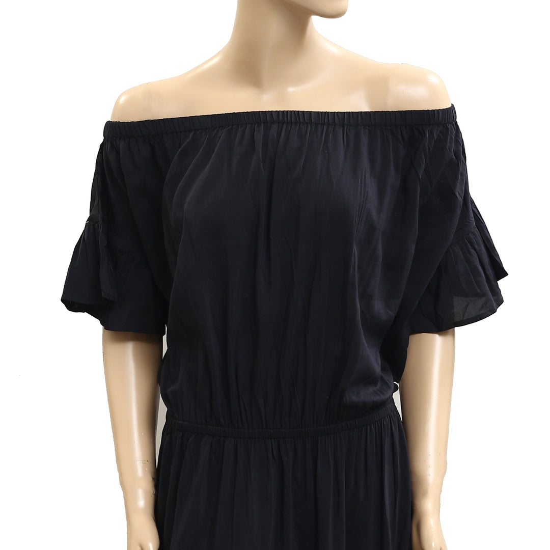 Merlette Off The Shoulder Midi Dress