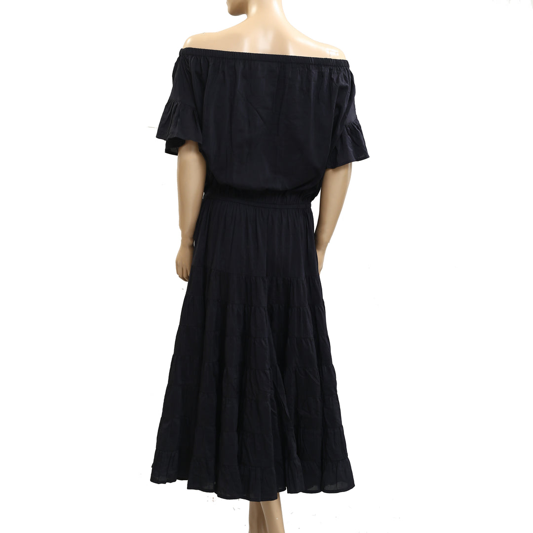 Merlette Off The Shoulder Midi Dress