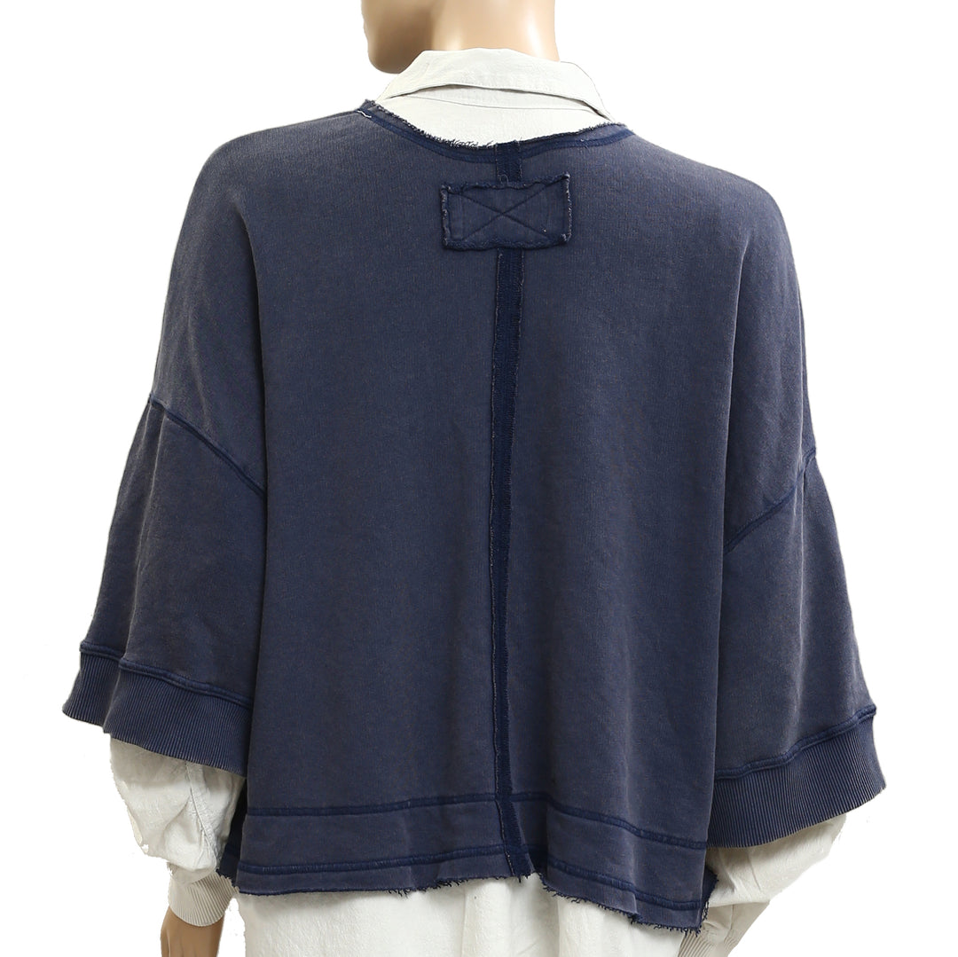 Free People We The Free Rebel Rebel Twofer Sweatshirt Top