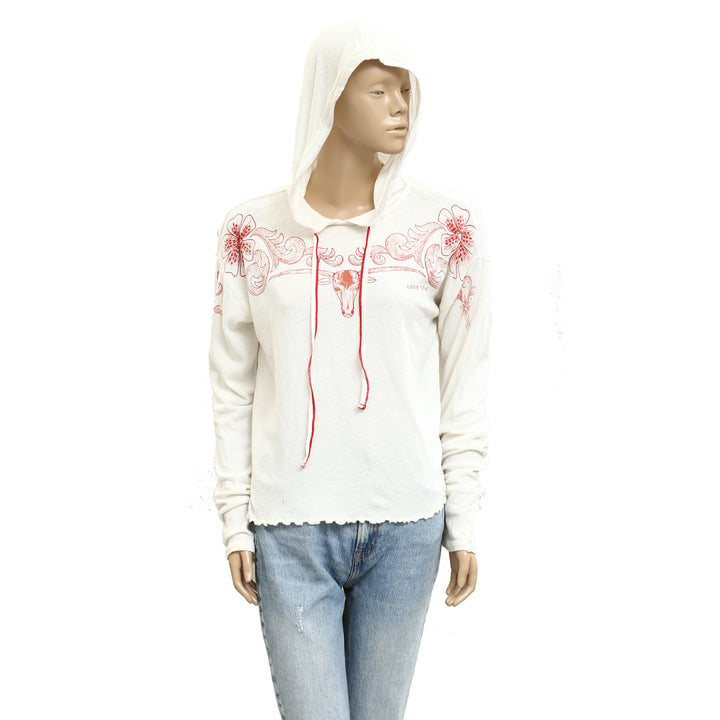 Free People We The Free Lone Star Hoodie Top