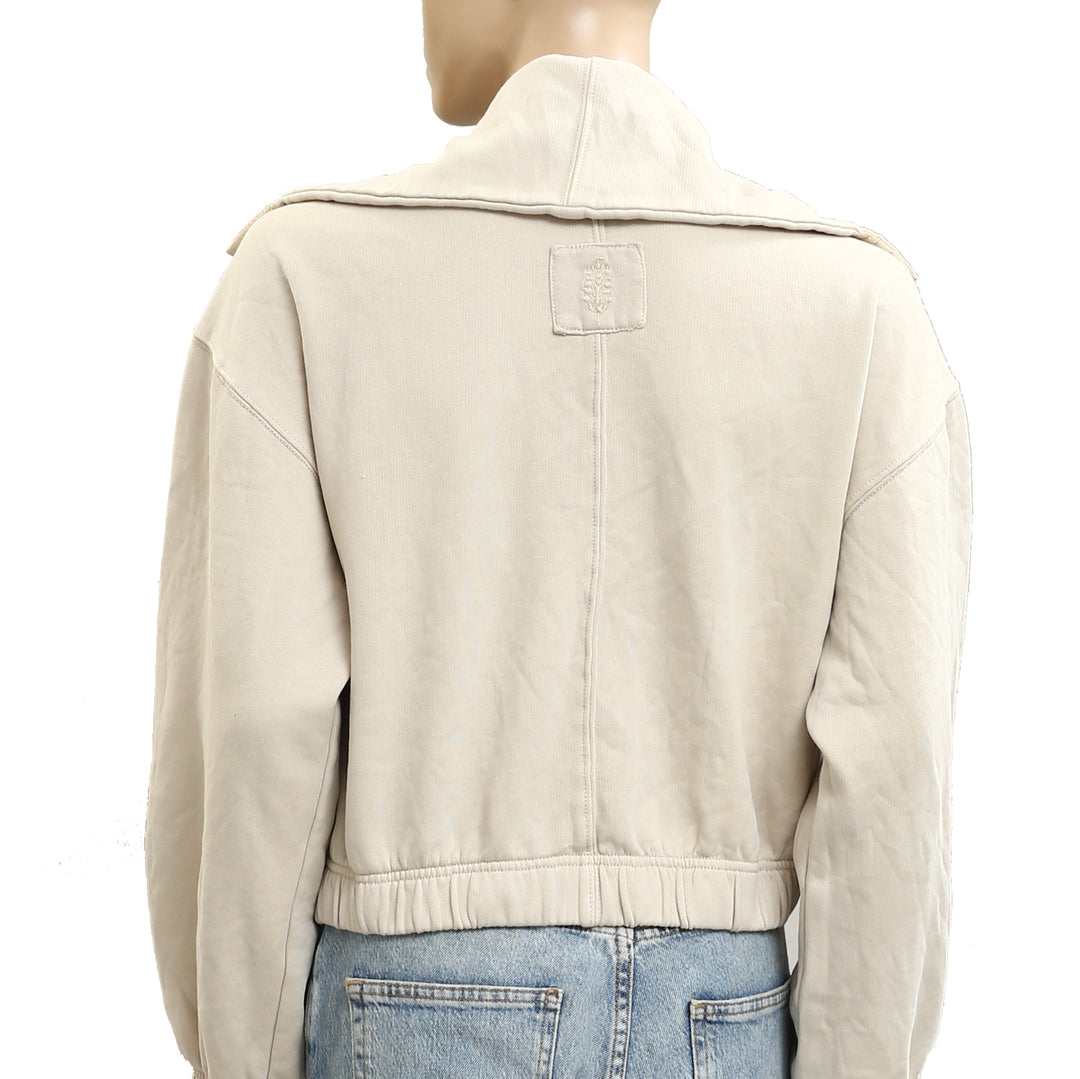 Free People FP Movement Cropped Bomber Jacket Top