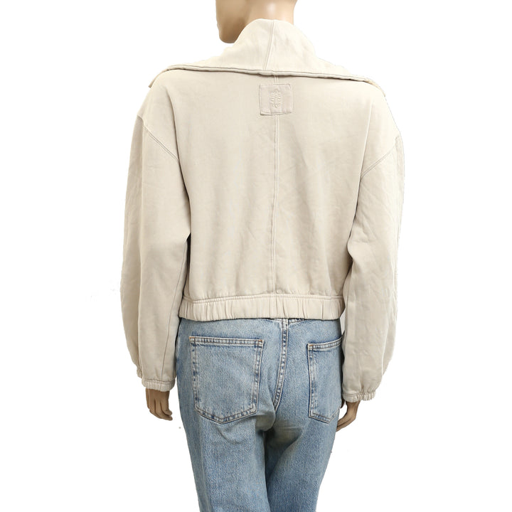 Free People FP Movement Cropped Bomber Jacket Top