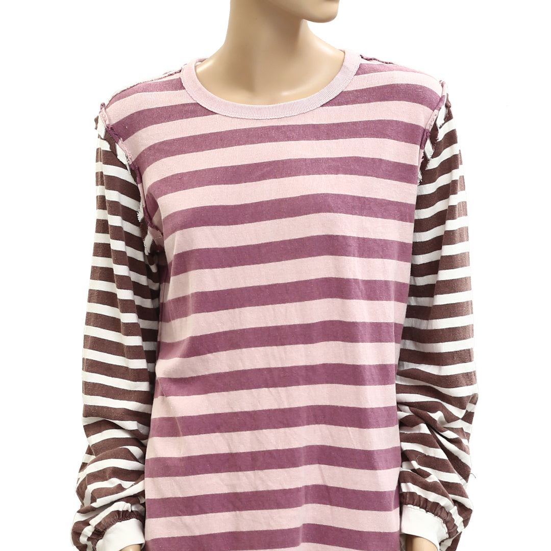 Free People We The Free Sawyer Stripe Tee Tunic Top