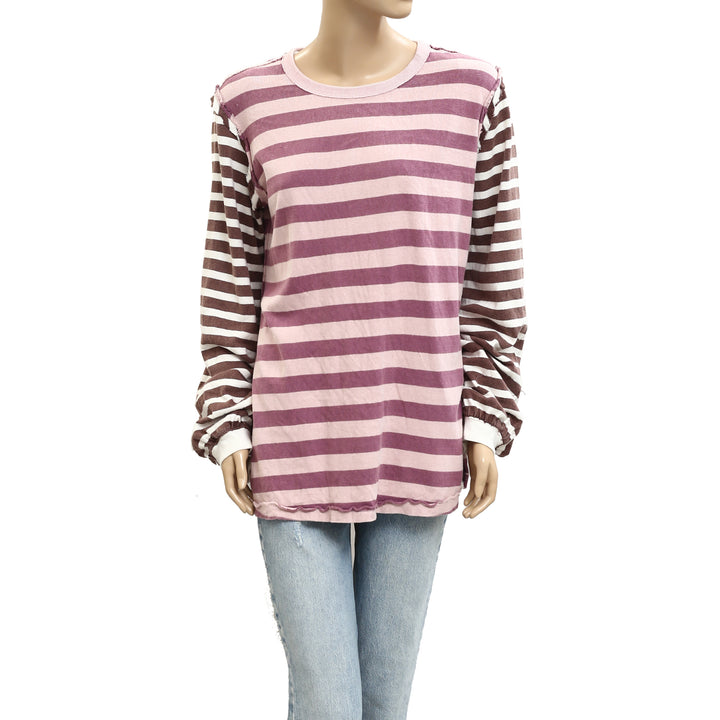 Free People We The Free Sawyer Stripe Tee Tunic Top