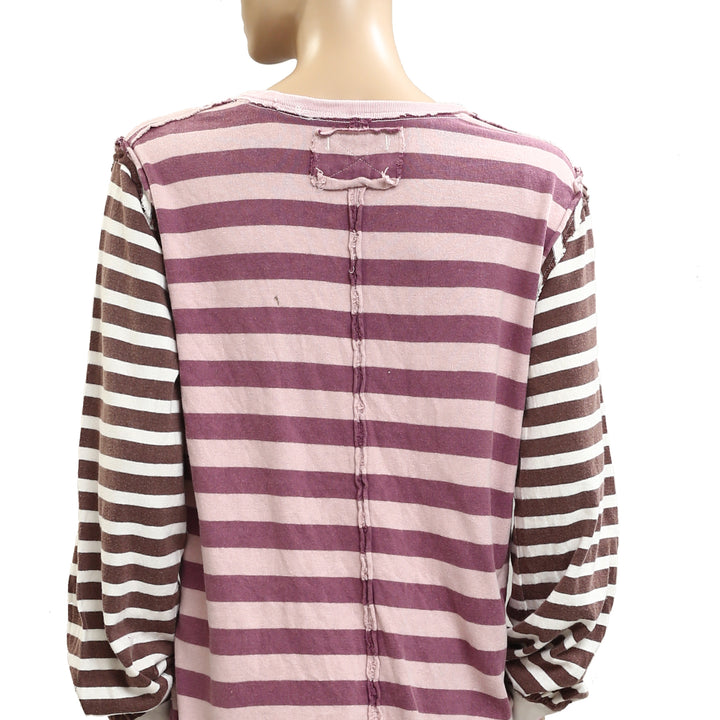 Free People We The Free Sawyer Stripe Tee Tunic Top
