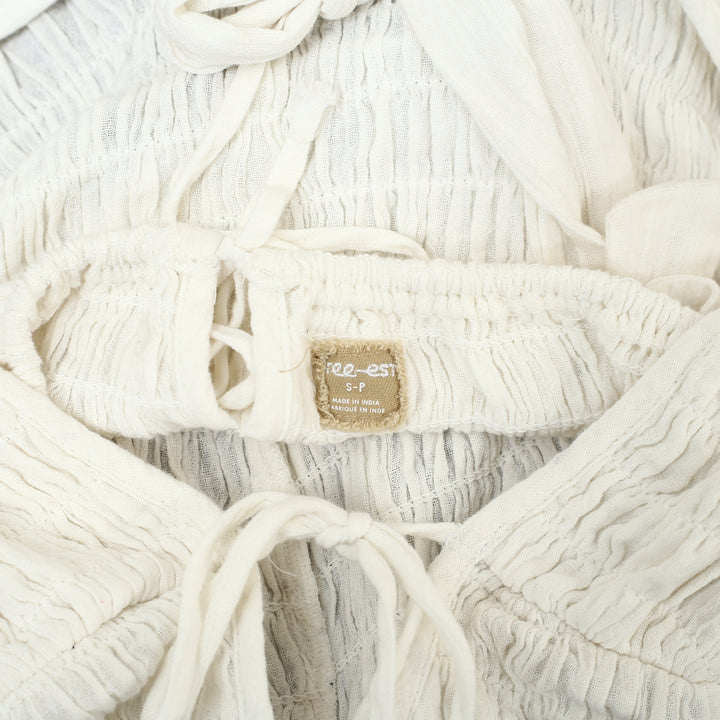 Free People Free-est Khloe Smocked Halter Blouse Top