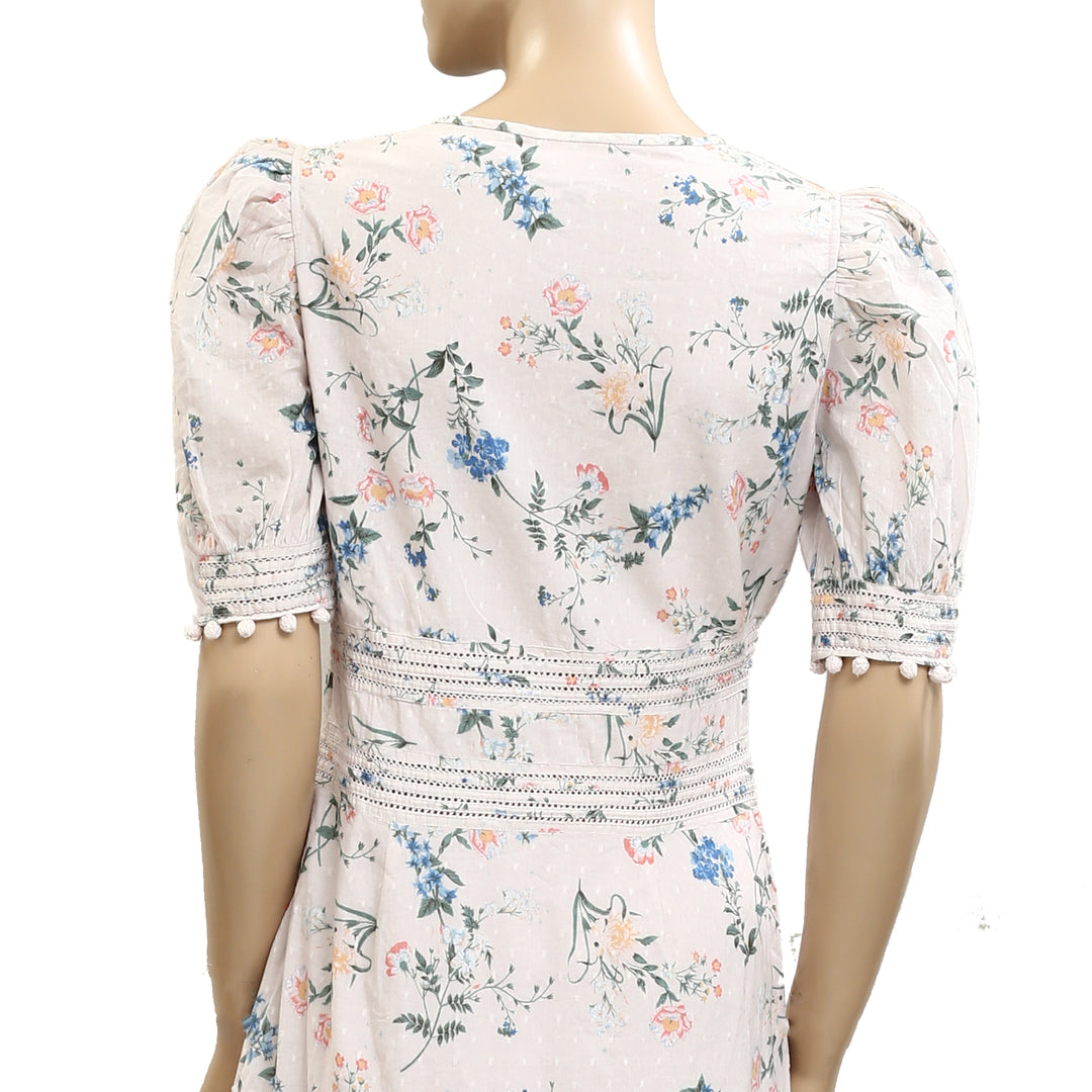 Saylor Anthropologie Summer Sundays Floral Print Mini Dress