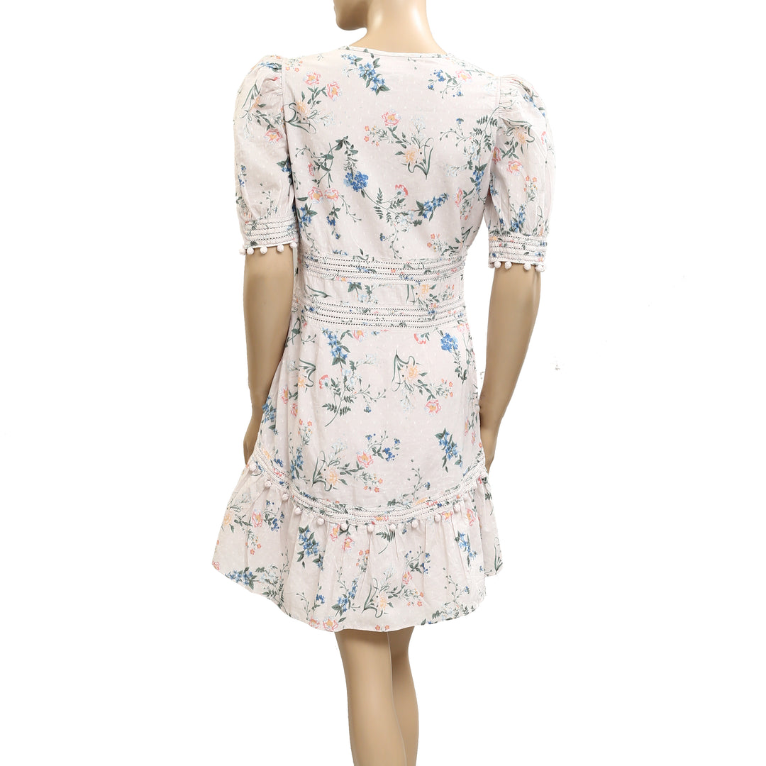 Saylor Anthropologie Summer Sundays Floral Print Mini Dress
