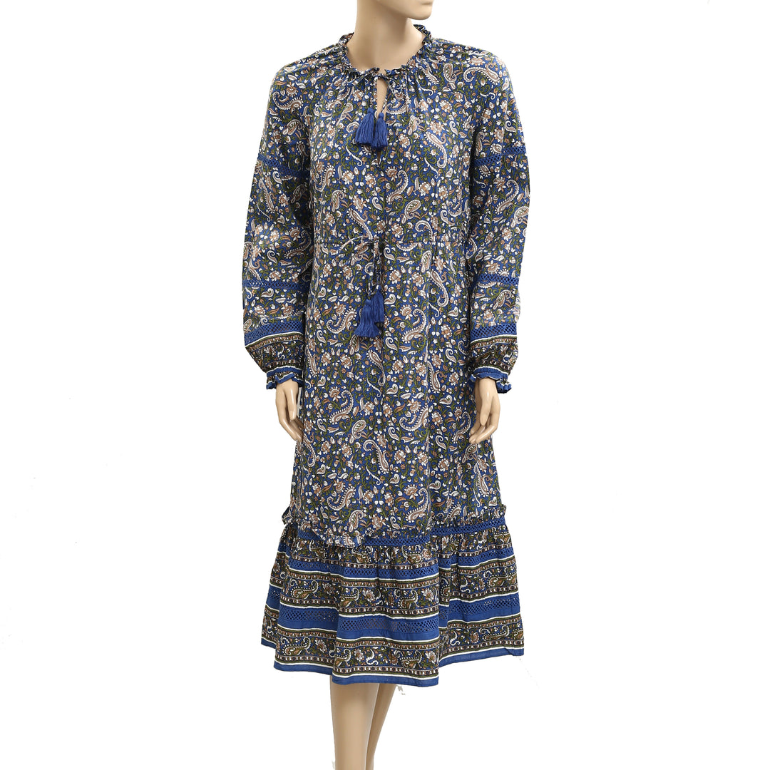 Veronica Beard Sahana Paisley Printed Midi Dress