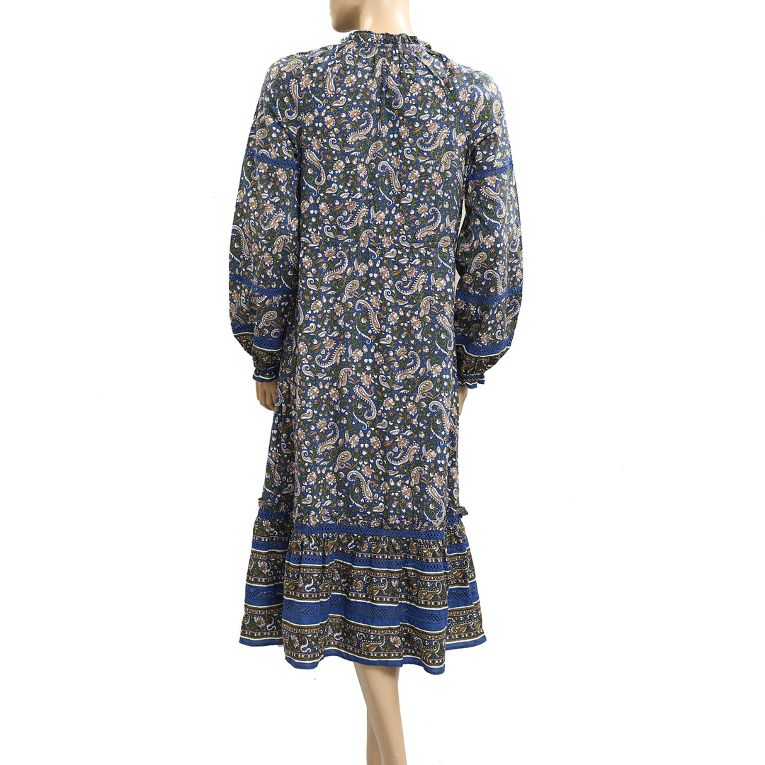 Veronica Beard Sahana Paisley Printed Midi Dress