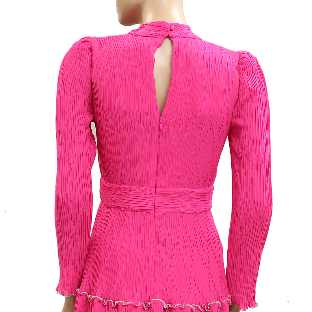 Saylor Emilia Tiered long Sleeve Cocktail Mini Dress