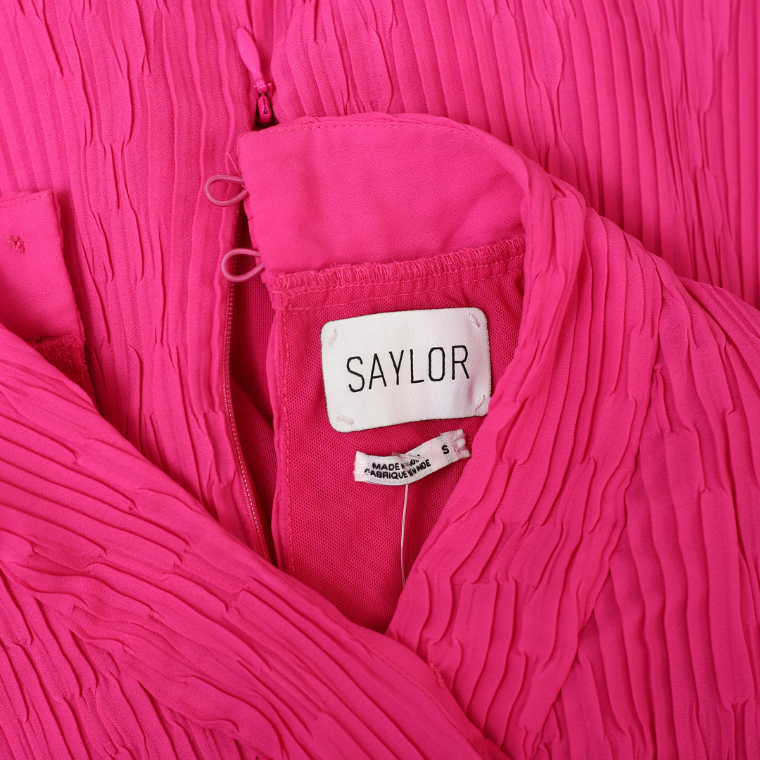 Saylor Emilia Tiered long Sleeve Cocktail Mini Dress