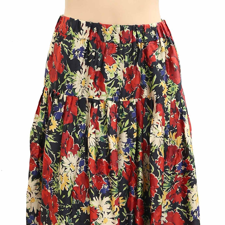 The Great Floral Printed Maxi Skirt