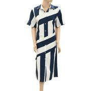 Frances Valentine Amanda Striped Midi Shirtdress