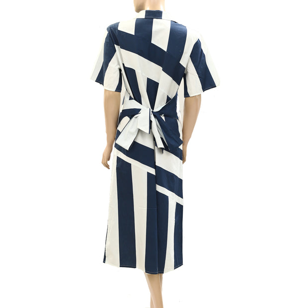 Frances Valentine Amanda Striped Midi Shirtdress