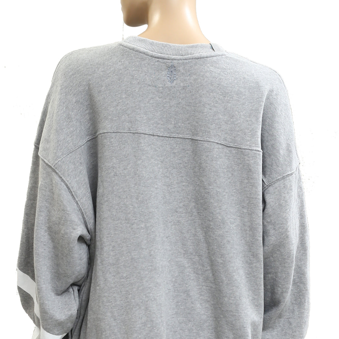 Free People FP Movement All Star Buti Logo Pullover Sweatshirt Top