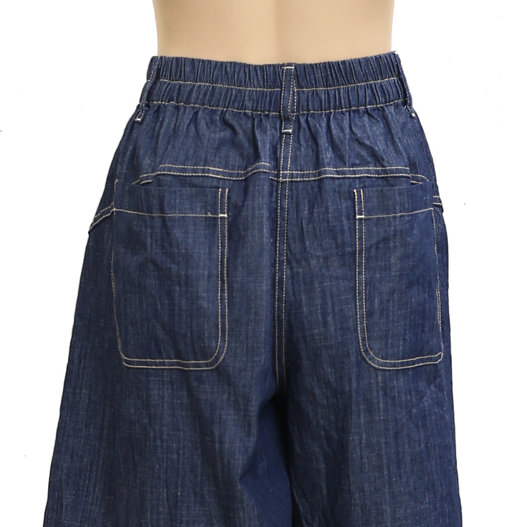 Free People We The Free Denim Capri Shorts Pants