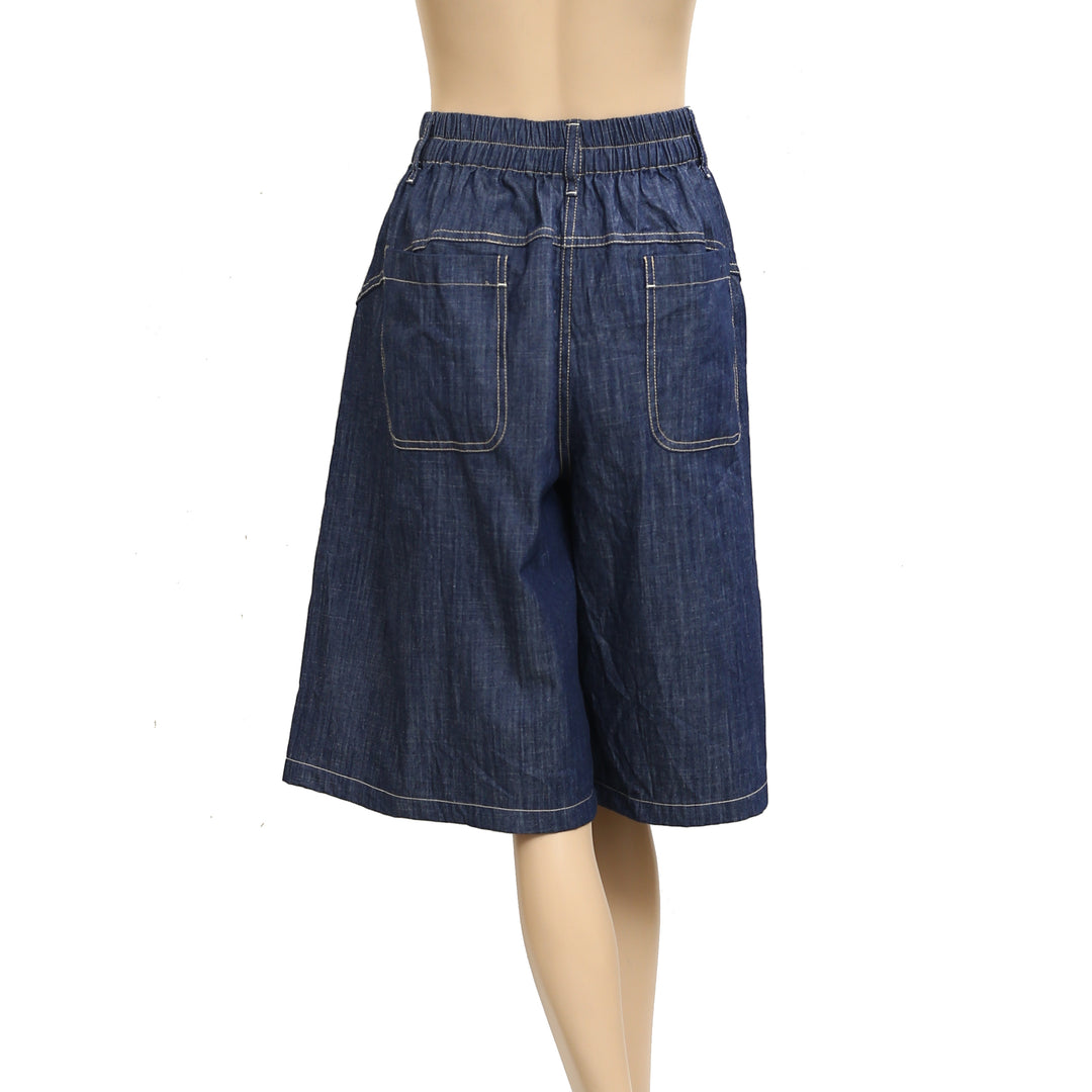 Free People We The Free Denim Capri Shorts Pants