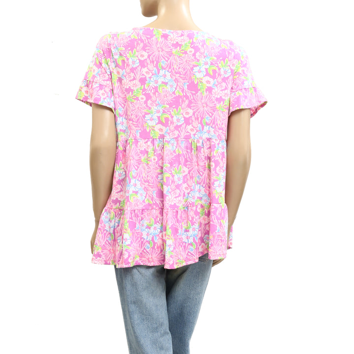 Lilly Pulitzer Floral Printed Tunic Top