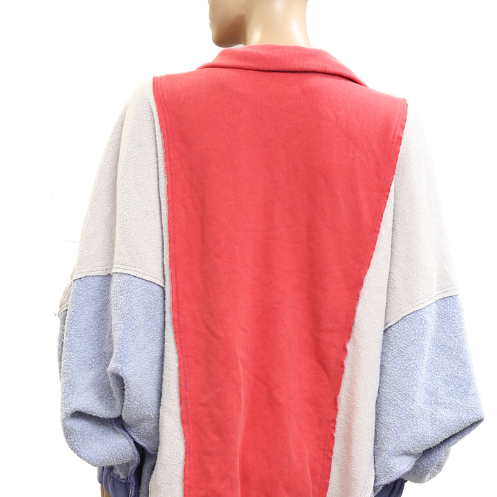 Free People Sidewalk Colorblock Sweatshirt Top