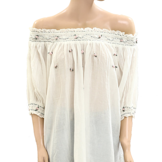 Free People Atlas Rose Tunic Mini Dress