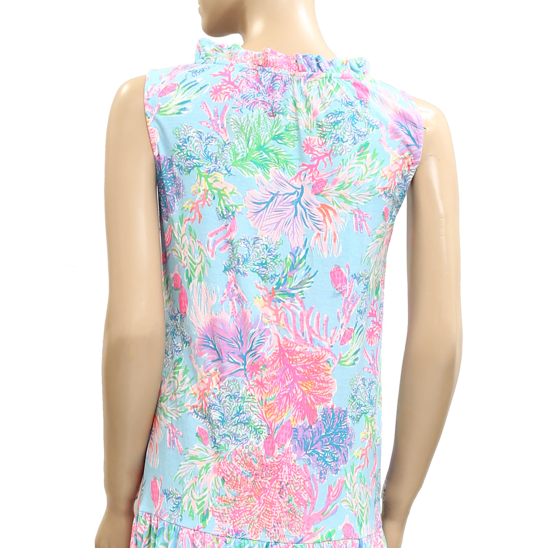 Lilly Pulitzer Floral Printed Tank Midi Dress