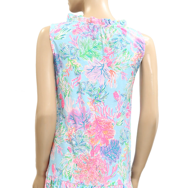 Lilly Pulitzer Floral Printed Tank Midi Dress