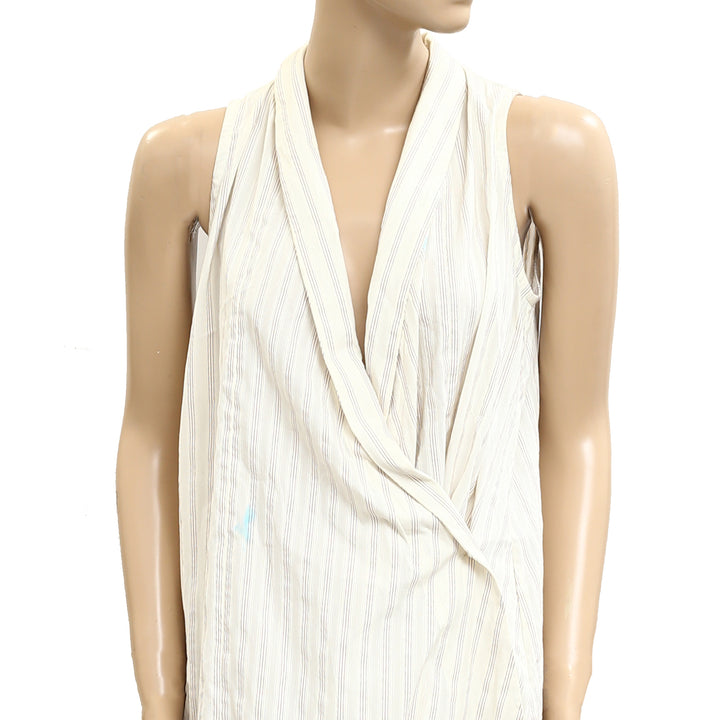 BODE lavender Sail Wrap Mini Dress