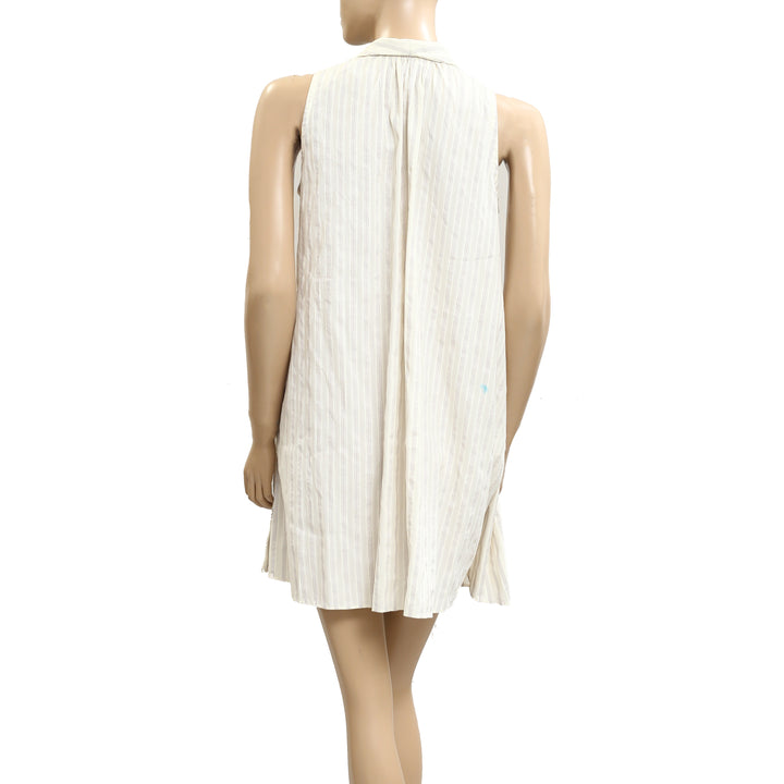 BODE lavender Sail Wrap Mini Dress