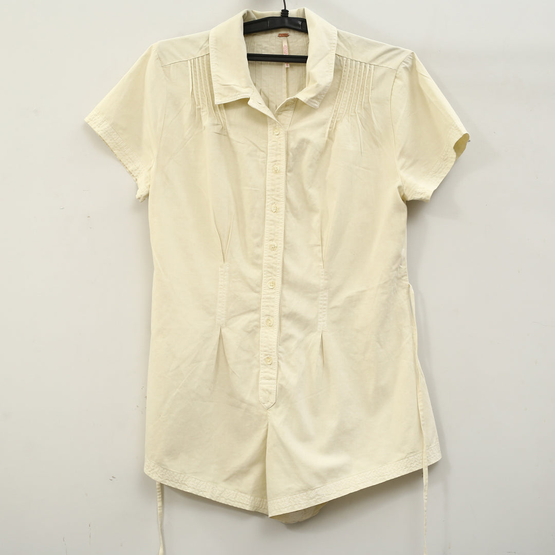 Free People Keep It Crisp Shortall Romper