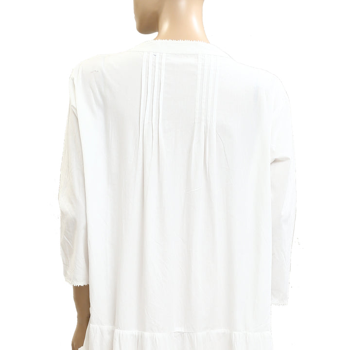 Sandy Liang Tiered Ruffle lace Mini Dress