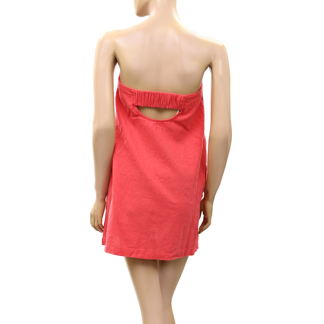 Free People Free-Est Essentially The Best Cotton-Linen Mini Tube Dress