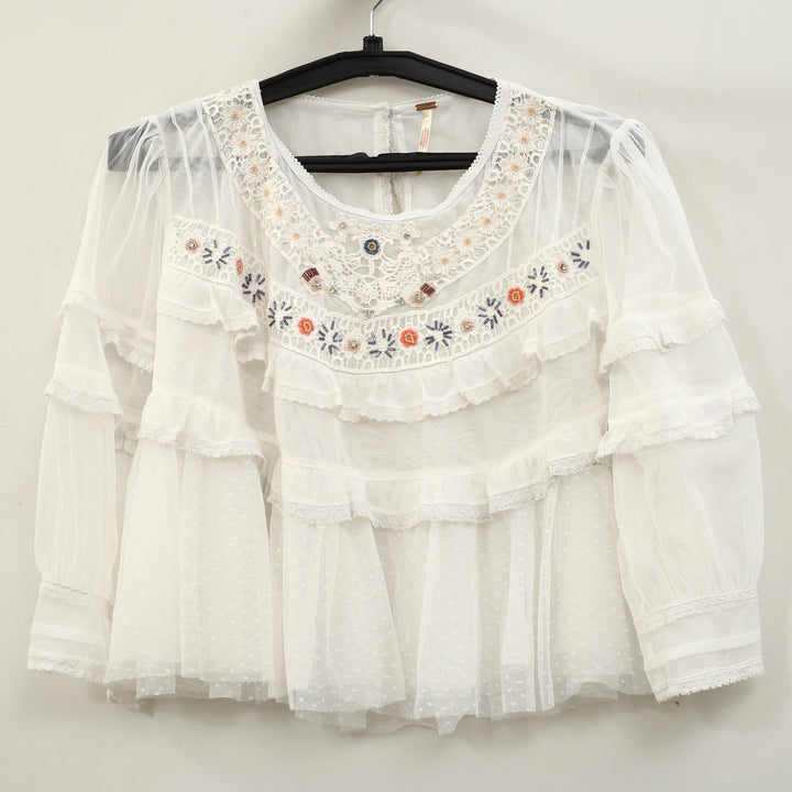 Free People Daisy Daze Blouse Top