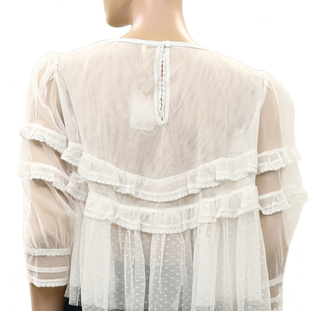 Free People Daisy Daze Blouse Top