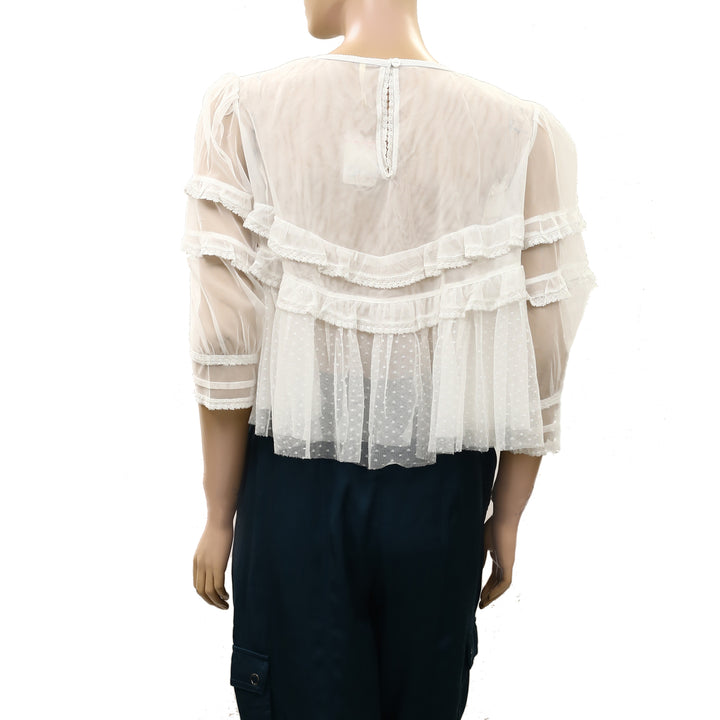 Free People Daisy Daze Blouse Top