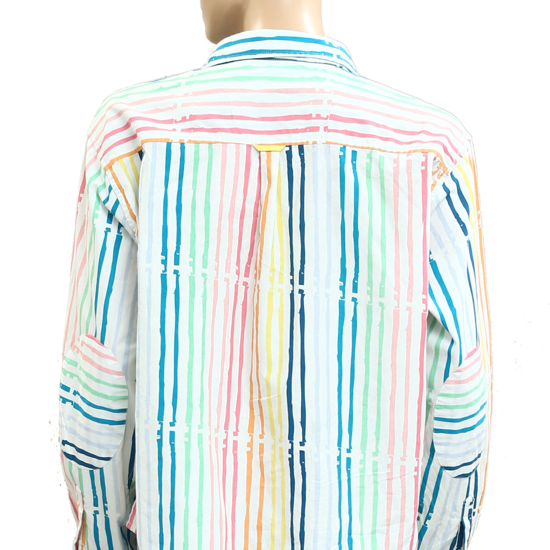 Kerri Rosenthal Striped Shirt Blouse Top