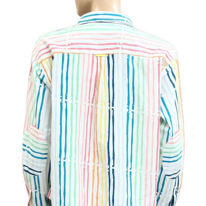 Kerri Rosenthal Striped Shirt Blouse Top