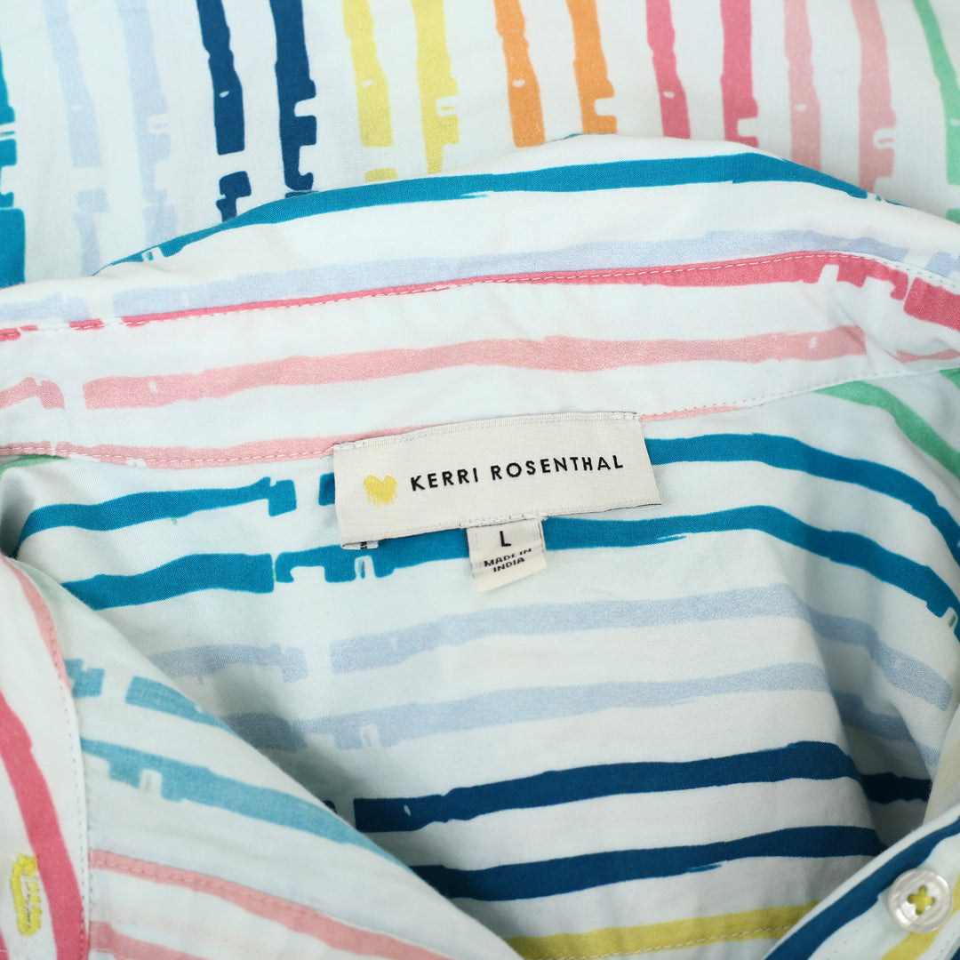 Kerri Rosenthal Striped Shirt Blouse Top