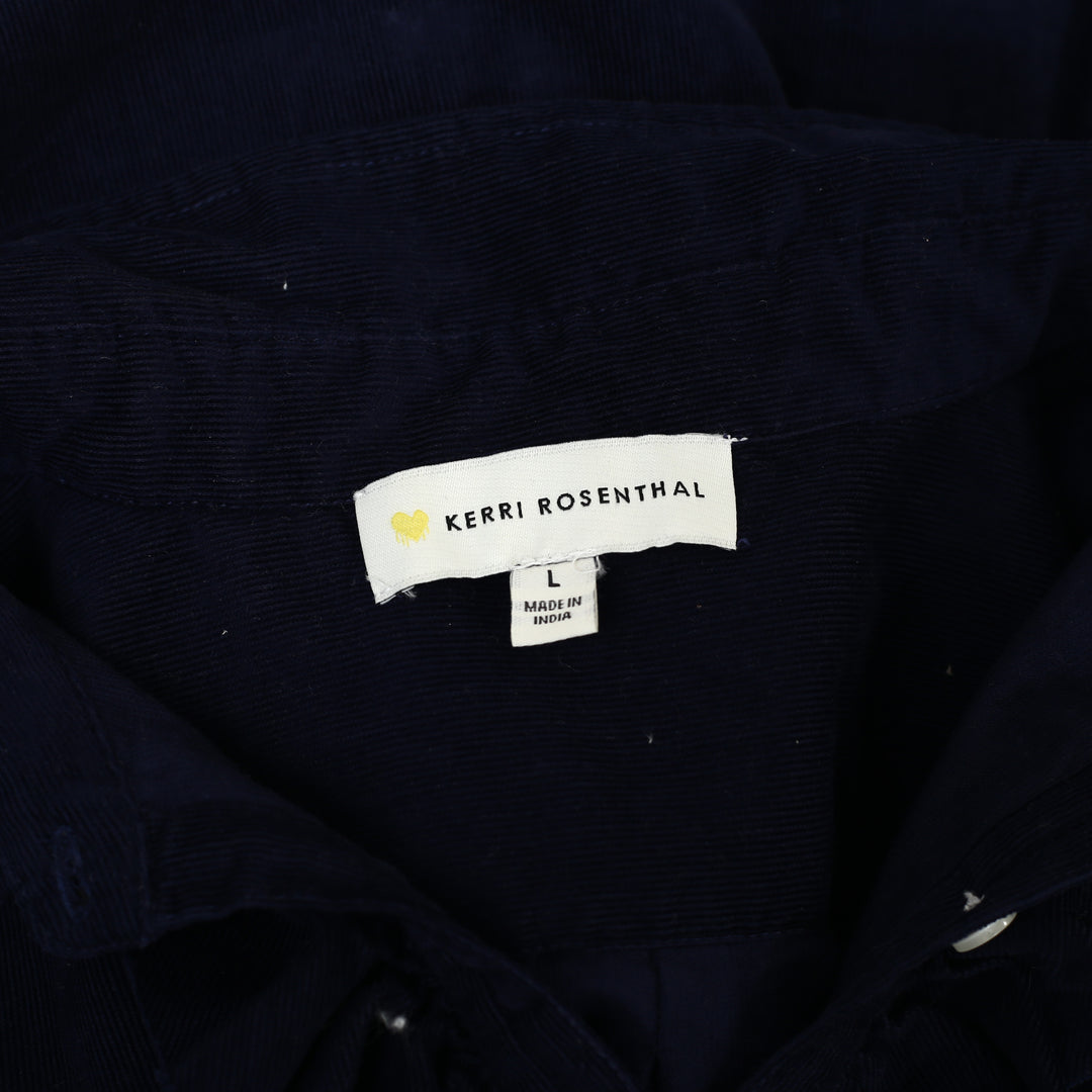 Kerri Rosenthal Ruffle Long Sleeve Tunic Shirt Top