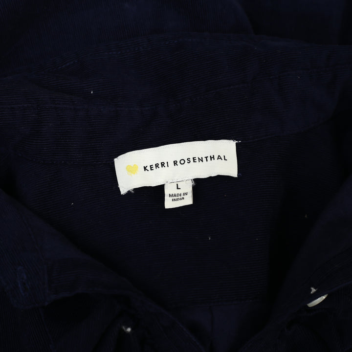Kerri Rosenthal Ruffle Long Sleeve Tunic Shirt Top